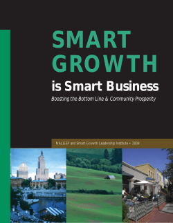 SMART GROWTH is Smart Business Boosting the Bottom Line &amp; Community Prosperity