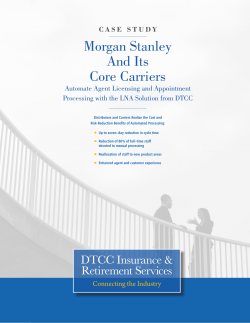 Morgan Stanley And Its Core Carriers