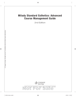Milady Standard Esthetics: Advanced Course Management Guide 2nd Edition