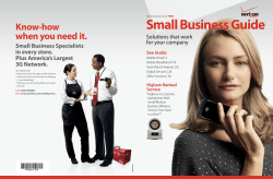 Small Business Guide Know-how when you need it. Small Business Specialists