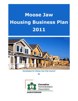 Moose Jaw Housing Business Plan 2011