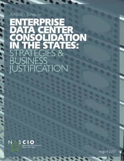 ENTERPRISE DATA CENTER CONSOLIDATION IN THE STATES: