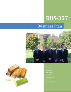 BUS-357 Business Plan  Steve Pohler