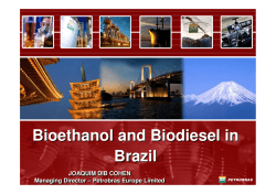 Bioethanol and Biodiesel in Brazil JOAQUIM DIB COHEN