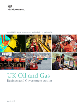 UK Oil and Gas Business and Government Action March 2013