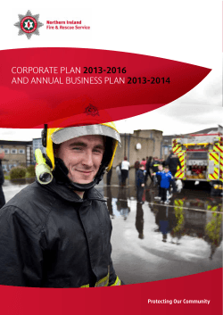 Corporate plan and annual Business plan 2013-2016 2013-2014