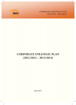 CORPORATE STRATEGIC PLAN (2011/2012 – 2013/2014) June 2011