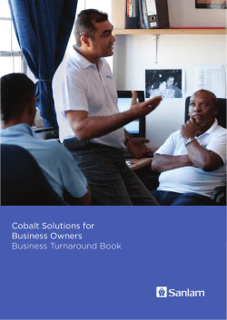 Cobalt Solutions for Business Owners Business Turnaround Book