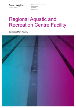 Regional Aquatic and Recreation Centre Facility Business Plan Review