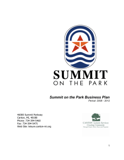 Summit on the Park Business Plan