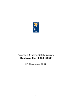 European Aviation Safety Agency 3 December 2012
