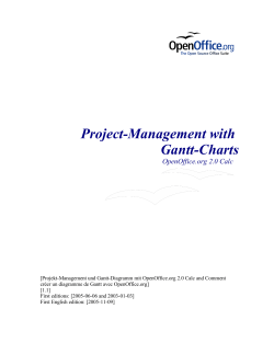 Project-Management with Gantt-Charts OpenOffice.org 2.0 Calc