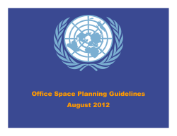 Office Space Planning Guidelines August 2012
