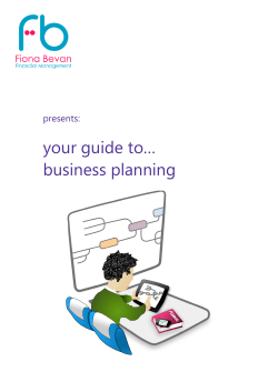 your guide to… business planning presents:
