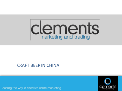 CRAFT BEER IN CHINA