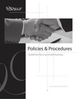 Policies &amp; Procedures Guidelines for a successful business