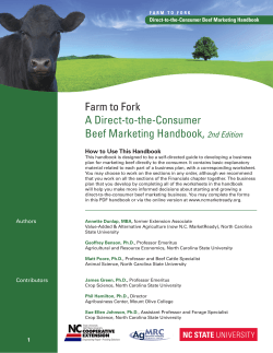 Farm to Fork A Direct-to-the-Consumer Beef Marketing Handbook, 2nd Edition