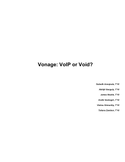 Vonage: VoIP or Void?