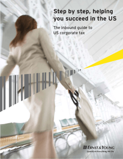 Step by step, helping you succeed in the US US corporate tax