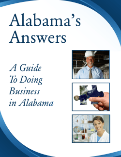 Alabama’s Answers A Guide To Doing Business In Alabama