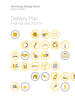 Delivery Plan Financial year 2013-14