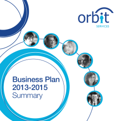 Business Plan 2013-2015 Summary