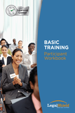 BASIC TRAINING Participant Workbook