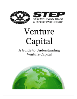 Venture Capital A Guide to Understanding Venture Capital
