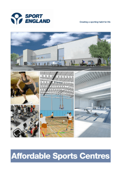 Affordable Sports Centres  Creating a sporting habit for life