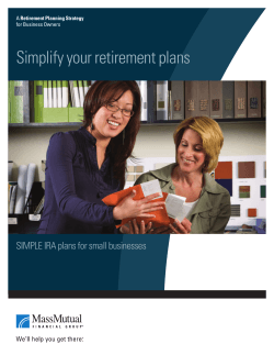 Headline 1 line (34–42 pt. size) Simplify your retirement plans