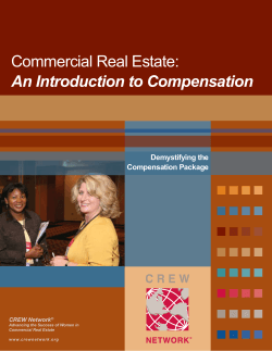 Commercial Real Estate: An Introduction to Compensation Demystifying the Compensation Package