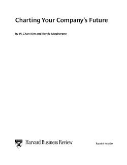 Charting Your Company’s Future by W. Chan Kim and Renée Mauborgne