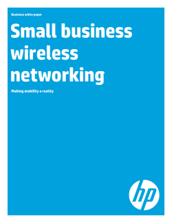 Small business wireless networking Making mobility a reality