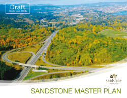 SandStone MaSter Plan Draft September, 2009