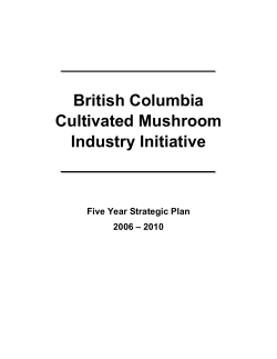 British Columbia Cultivated Mushroom Industry Initiative