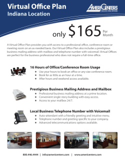 $165 only Virtual Office Plan Indiana Location