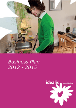 Business Plan  2012 - 2015 1