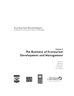 The Business of Ecotourism Development and Management Volume II