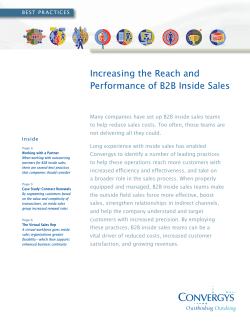 Increasing the Reach and Performance of B2B Inside Sales