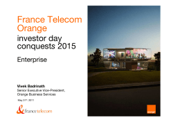 France Telecom Orange investor day s
