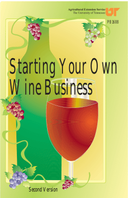 Starting Your Own Wine Business Second Version PB1688
