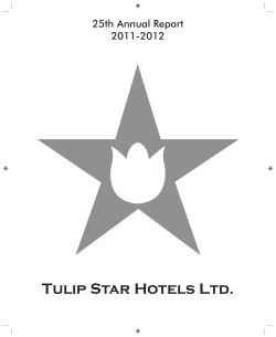 Tulip Star Hotels Ltd. 25th Annual Report 2011-2012