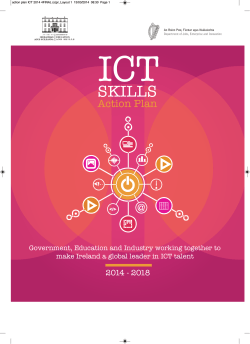ICT SKILLS Action Plan 2014 - 2018