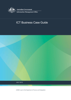 ICT Business Case Guide  JULY 2012