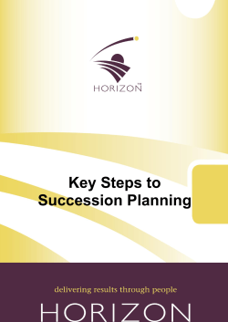 Key Steps to Succession Planning