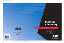 Business Continuity A Practical Approach for Emergency Preparedness,