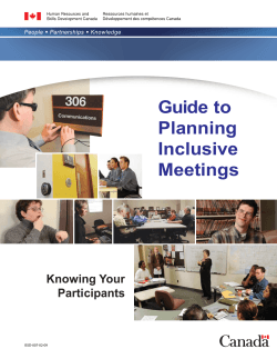 Guide to Planning Inclusive Meetings