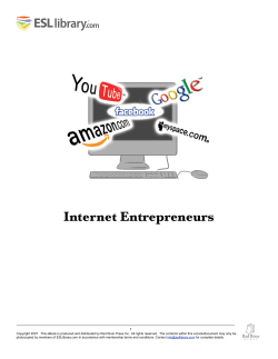 Internet Entrepreneurs 1