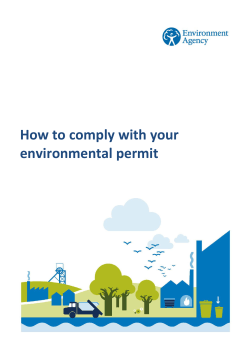 How to comply with your environmental permit  1