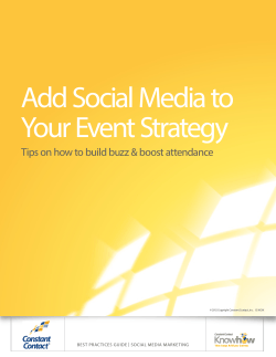 Add Social Media to Your Event Strategy